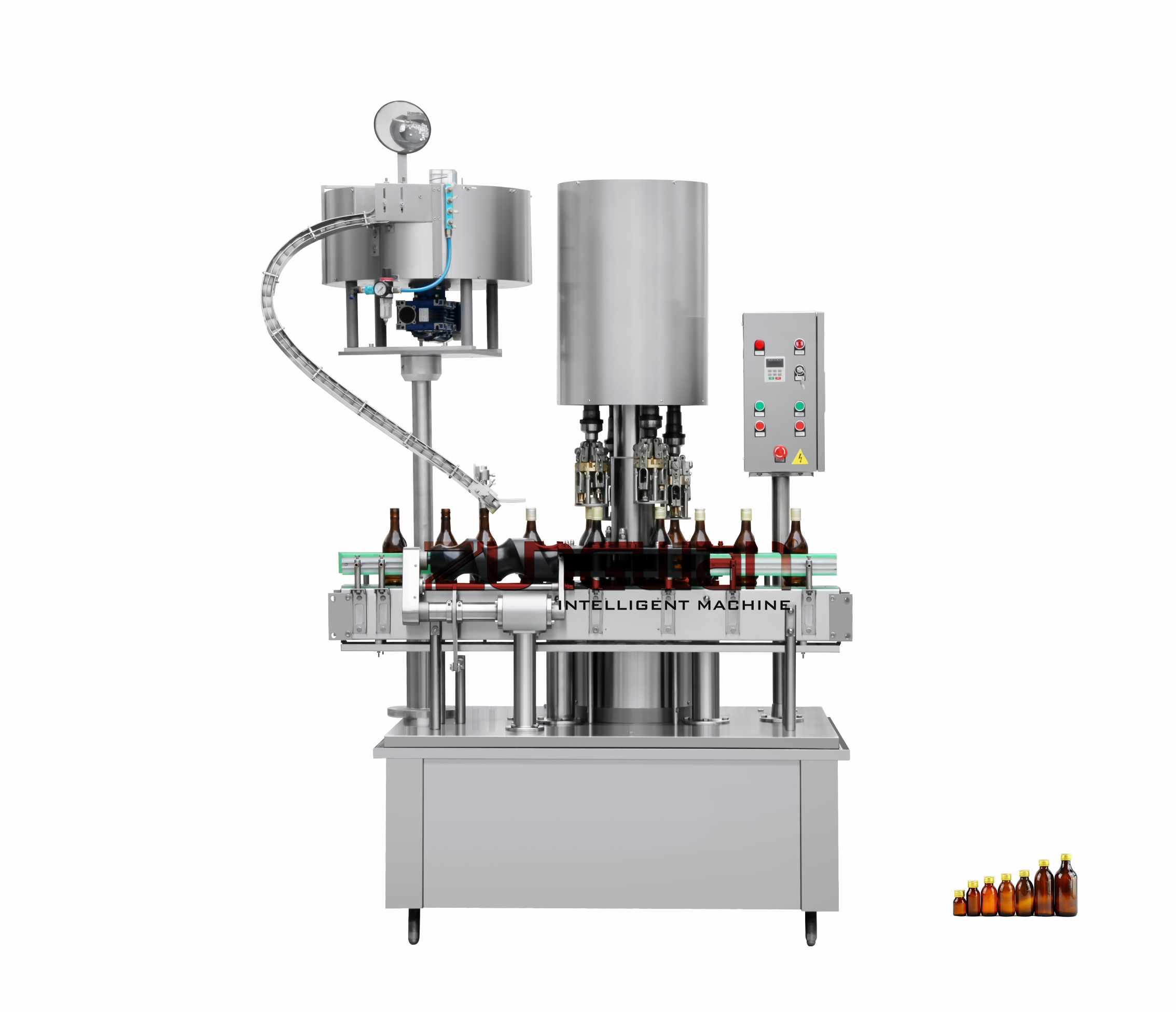 ZHT-A Fully Automatic Screw Thread Cap Capping Machine