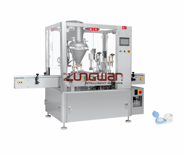 ZHG-50F Powder Filling And Corking Cover Rolling Machine (with Cover )